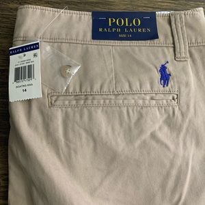 Polo Ralph beige NWOT khakis size 14